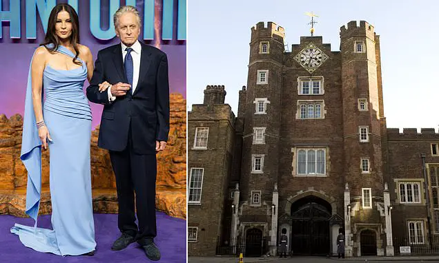 Hollywood royalty Catherine Zeta-Jones and Michael Douglas are now residing in St James’s Palace 